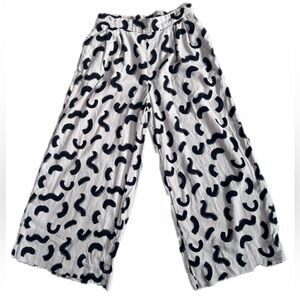 A New Day Black and White Patterned Wide Leg Pants